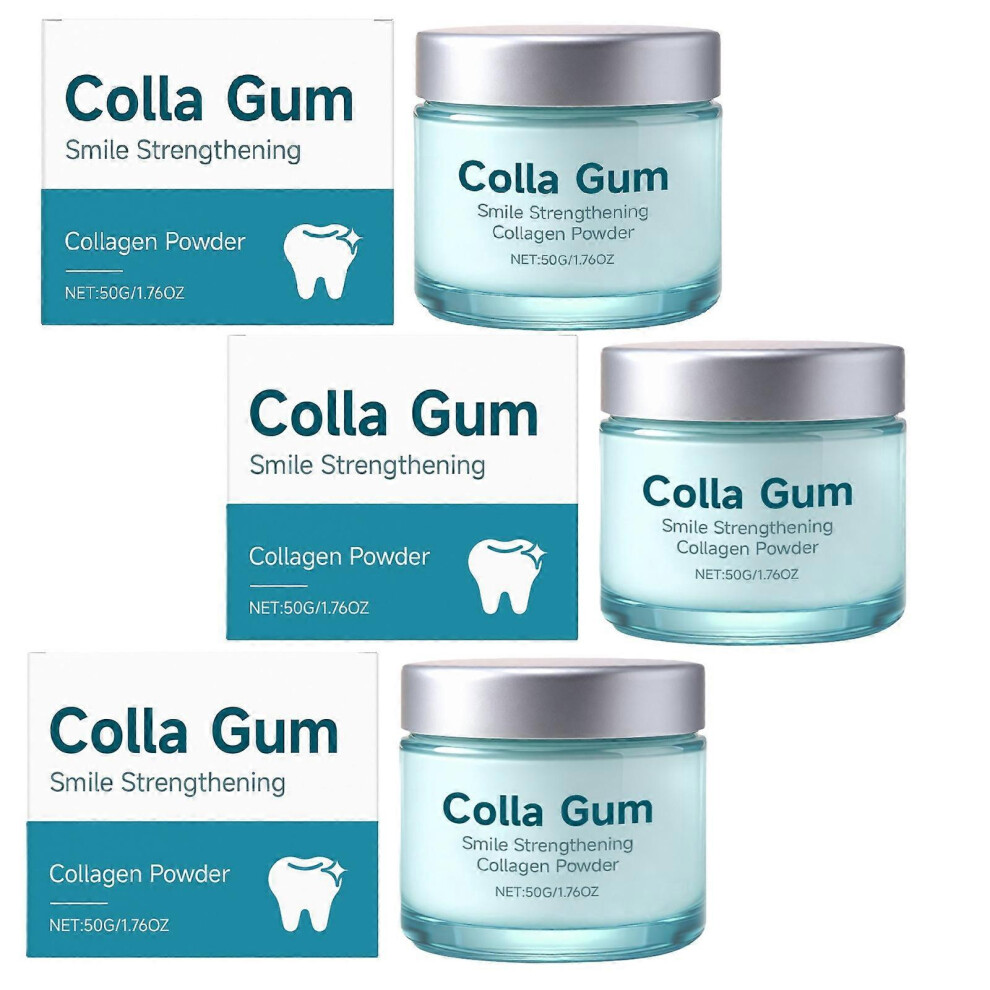 3x Collagen Teeth Powder, Hydroxyapatite Gum & Teeth Strengthening Powder