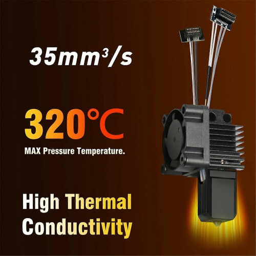 Upgraded Hotend Kit for Bambu Lab P1P/P1S with Fan 2.0 & Nozzle 1