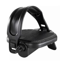 Adjustable Strap Bicycle Pedals, Ergonomic Nylon, 12mm Ball Joint, 1/2" Thread for Spinning/Fitness Bikes