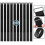 Velcro Cable Ties 50cm, 10-Pack Reusable Self-Grip Straps, Adjustable Nylon Black 1