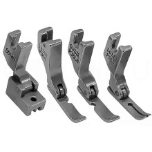Juego de 4 prensatelas para cremalleras para máquinas de coser industriales Singer, Brother y Juki (modelos P363, S518N, P36N y P36LN)