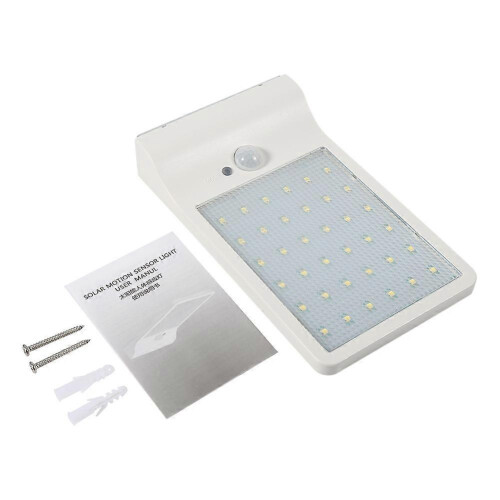 36 LED Solar Motion Sensor Light Outdoor Garden Security Wall Lamp White