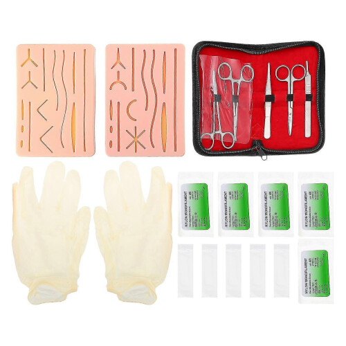 Suture Practice Kit: Skill Trainer Pad & Tools Set