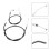 Honda CB750 CB550 CB350F CB500 FT500 Throttle Cable Kit, Durable Accelerator Wire 0620 3