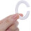 100 Pcs E27 to E14 Lamp Shade Reducer Ring, 42mm to 29mm Plastic Converter 2