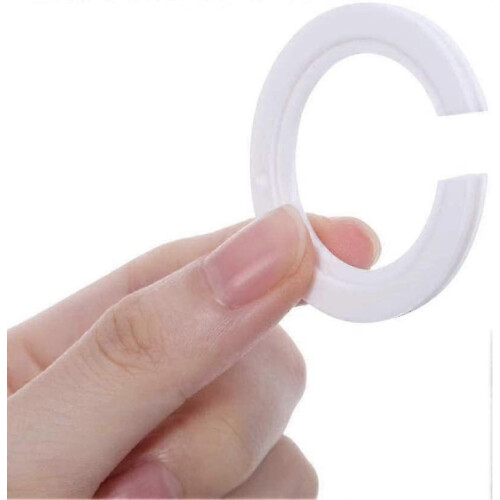 100 Pcs E27 to E14 Lamp Shade Reducer Ring, 42mm to 29mm Plastic Converter 1