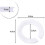 100 Pcs E27 to E14 Lamp Shade Reducer Ring, 42mm to 29mm Plastic Converter 3
