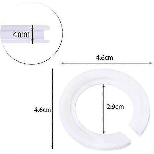 100 Pcs E27 to E14 Lamp Shade Reducer Ring, 42mm to 29mm Plastic Converter 2