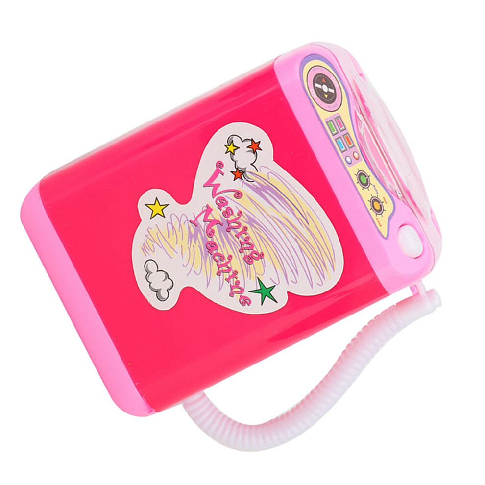 Red Small Electric Makeup Brush Washer Compact Rose Cleaning Machine