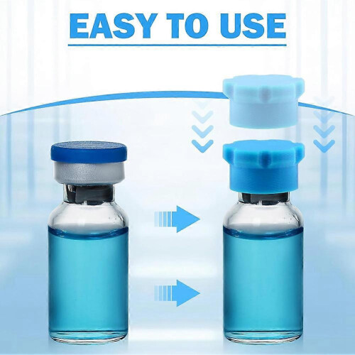 16-Pack 8-Color Leak-Proof Caps for 5-100ml Glass Vials 1