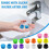 16-Pack 8-Color Leak-Proof Caps for 5-100ml Glass Vials 4
