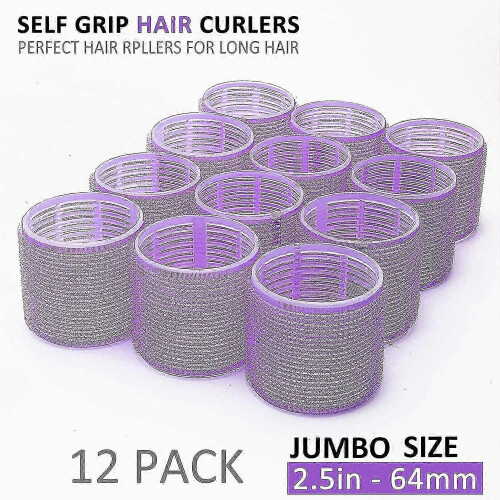 Jumbo Self-Grip Hair Rollers Salon Set 2
