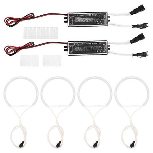 Kit de 4 luces LED blancas CCFL tipo aro halo con intermitentes DRL para BMW E36 E46 E39 E38 1