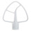 K45B Coated Flat Beater, 4.5Qt White Paddle 2