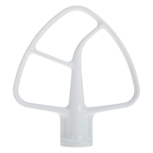 K45B Coated Flat Beater, 4.5Qt White Paddle 1
