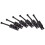 6-Piece Floyd-Rose Tremolo Locking Saddle Set (Black) 2