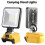 18V Cordless LED Flashlight with USB-C Charging for Dewalt 2