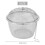 Extra Stainless Steel Twist Lock Mesh Tea Infuser with Chain 4