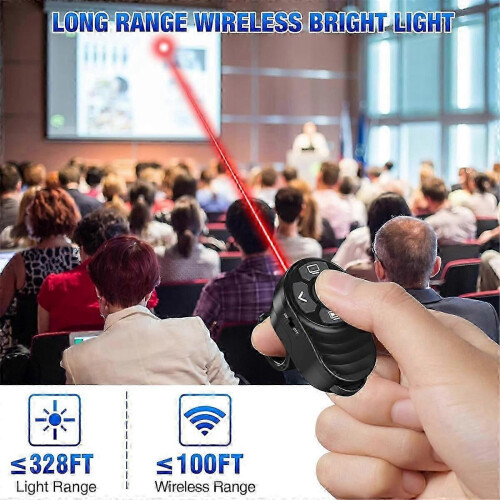 Rechargeable USB-C Wireless Presentation Clicker Ring, PowerPoint Remote 1