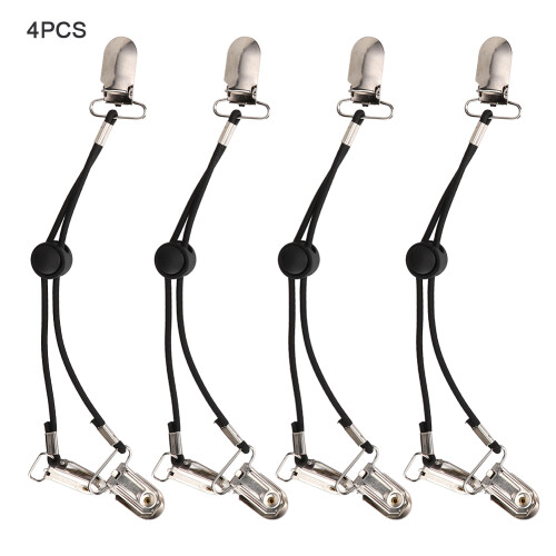 Bed Sheet Clips Adjustable 25cm/9.8in 104g Black 1