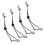 Bed Sheet Clips Adjustable 25cm/9.8in 104g Black 9