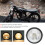 12V Universal Motorcycle Headlamp Retro Front Light 9