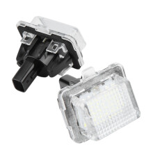 2pcs ABS LED Car License Plate Lights for Mercedes Benz W204 E-Class 2008-2012