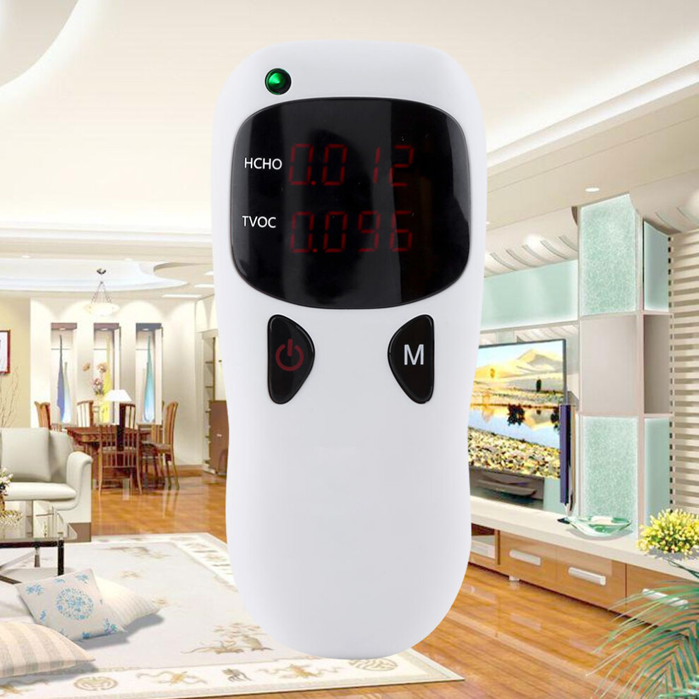 Digital Formaldehyde Air Detector Hcho Tvoc Pollution Tester, Compact 6.3*14.2Cm 7631393330424
