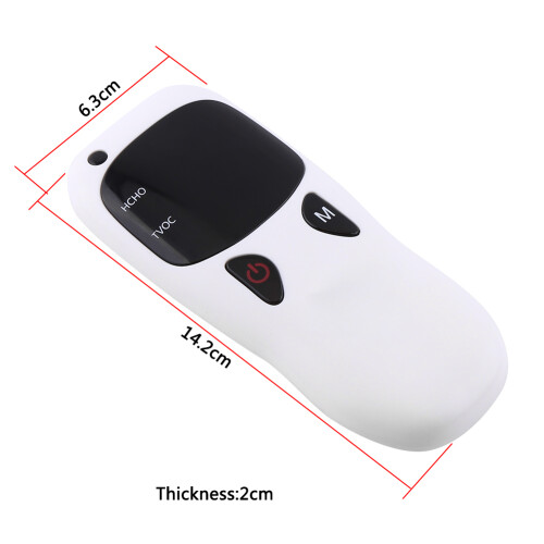 HCHO TVOC Detector White 6.3x14.2cm 2xAA 2