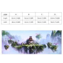 Waterproof Fish Tank Background PVC Sky Castle Pattern Decor 61x30cm Aquarium