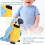 Parrot Plush Talking Toy 3AAA 2091 cm Blue 4