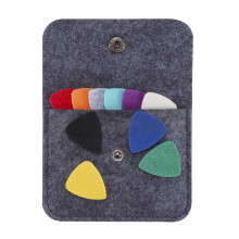 Ukulele Pick Colorful Soft Felt Plectrum-1 square felt bag 10