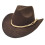 Classical British Style Cowboy Hats Unisex Design-Coffee 1
