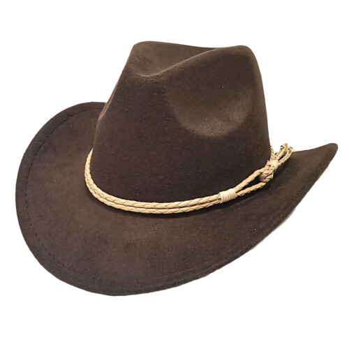Classical British Style Cowboy Hats Unisex Design-Coffee
