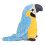 Parrot Plush Talking Toy 3AAA 2091 cm Blue 6
