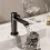 Support de douche sans perçage avec rotation à 360 degrés,-Noir 5