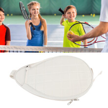 Wasserabweisender Tennisrucksack mit verstellbarem Schultergurt für Damen und Herren, Weiß