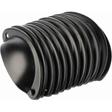 12 Vintage Shell Handle for Drawer Cupboard Kitchen Furniture, Curved Iron Retro Cupboard Door Knob 8.2 cm x 3.5 cm Black