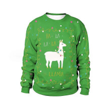 (M,SB102-016)Unisex Ugly Christmas Sweatshirt Funny Design Pullover Sweater for Xmas Holiday Party 2023