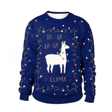 (2XL,SB102-011)Unisex Ugly Christmas Sweatshirt Funny Design Pullover Sweater for Xmas Holiday Party 2023