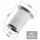 100pcs M6 Flat Head Threaded Rivet Nut, Stainless Steel Threaded Rivet Nuts, Threaded Inserts Assortment for Plastic Mental (12mm  15mm) 2