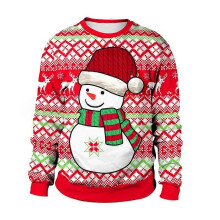 (XL,SB102-002)Unisex Ugly Christmas Sweatshirt Funny Design Pullover Sweater for Xmas Holiday Party 2023