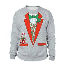 (M,SB102-007)Unisex Ugly Christmas Sweatshirt Funny Design Pullover Sweater for Xmas Holiday Party 2023