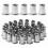 100pcs M6 Flat Head Threaded Rivet Nut, Stainless Steel Threaded Rivet Nuts, Threaded Inserts Assortment for Plastic Mental (12mm  15mm) 1