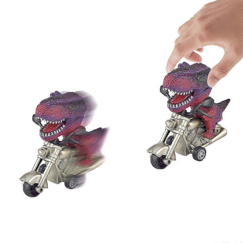 Dinosaur Toy Dinosaur Pull Back Car Toy Motorcycle Toys Red 2
