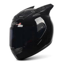 (M,L)Motorcycle Helmet Full Face Cat Ear Detachable DOT Certification Safety Moto Helmet For Women Men Breathable Gift For Girlfriend