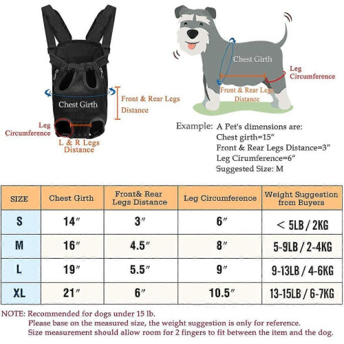 (S, Red) Front Pet Travel Backpack Outdoor Adjustable Carrier Bag 2
