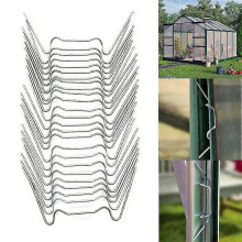 Garden Stainless Steel Greenhouse Glazing Glass W Z Type Clips