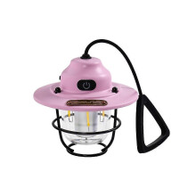 2000Mah Outdoor Lighting Camp Light USB Rechargeable Retro Horselight Camp Light Light Tent LED Camp Light(Pink)