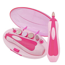 Electric Manicure Set, Nail File Grooming Grinding Trimmer Tools for Adult, Gentle & Safe Fingernail Care with LED Light